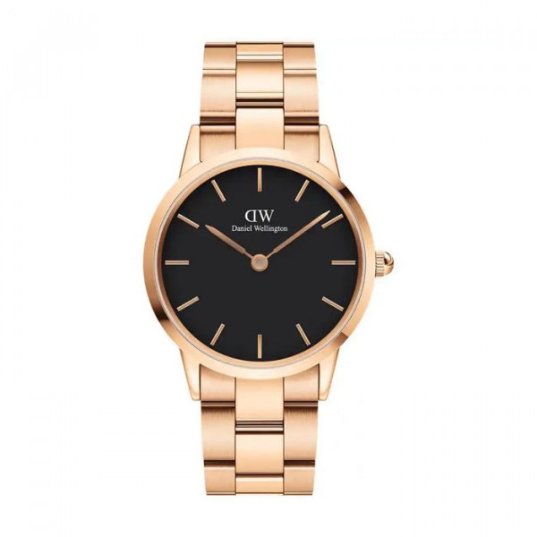 DANIEL WELLINGTON Iconic Link Rose/Musta 36mm DW00100210