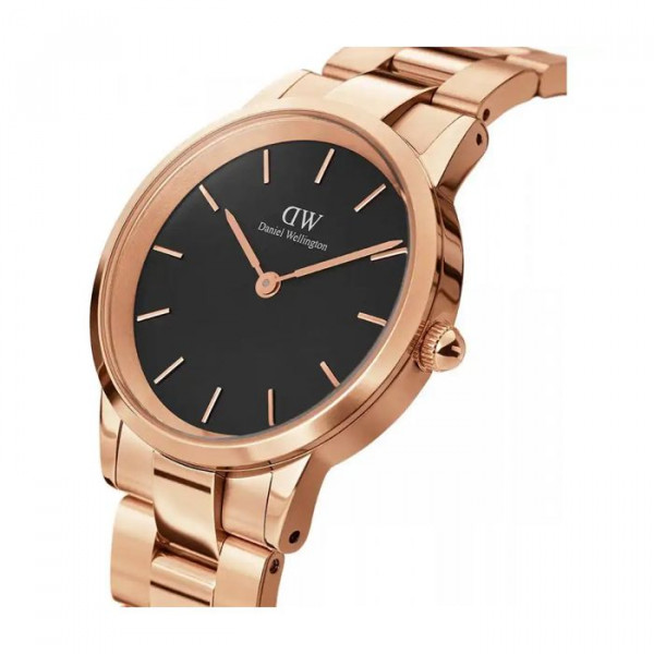 DANIEL WELLINGTON Iconic Link Rose/Musta 36mm DW00100210