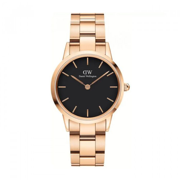 DANIEL WELLINGTON Iconic Link Rose/Musta 32mm DW00100212
