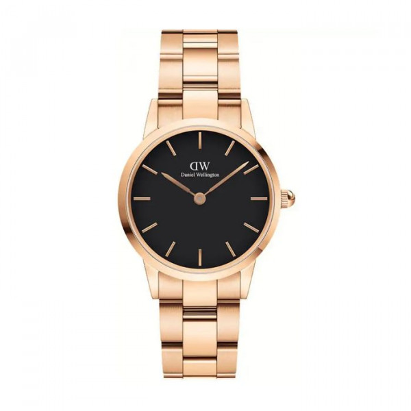 DANIEL WELLINGTON Iconic Link Rose/Musta 28mm DW00100214
