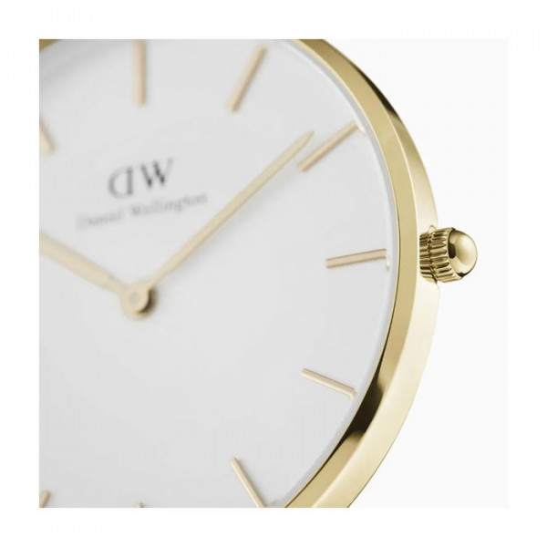 DANIEL WELLINGTON Petite Evergold Mesh Kulta/Valkoinen 36mm DW00100346