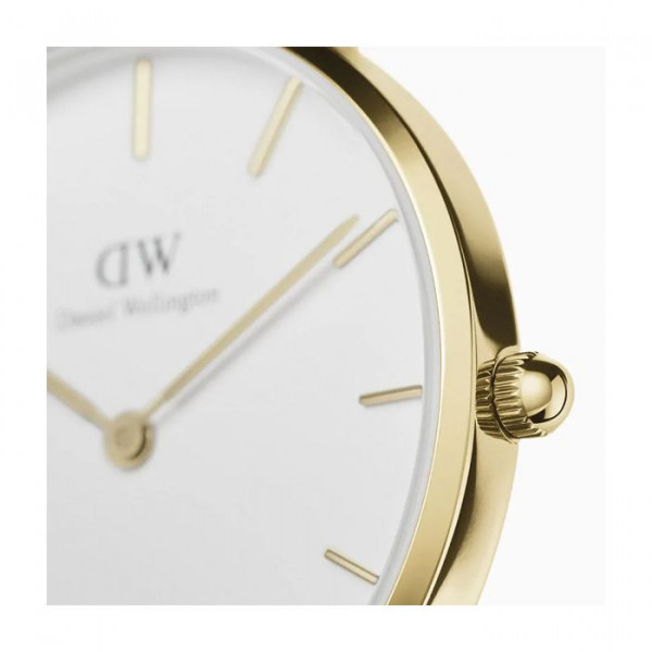 DANIEL WELLINGTON Petite Evergold Mesh Kulta/Valkoinen 32mm DW00100348