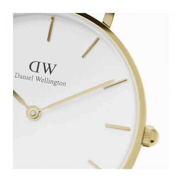 DANIEL WELLINGTON Petite Evergold Mesh Kulta/Valkoinen 32mm DW00100348