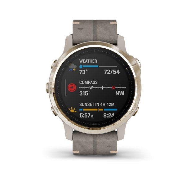 Garmin Fenix 6S Sapphire Light Gold älykello 010-02159-4