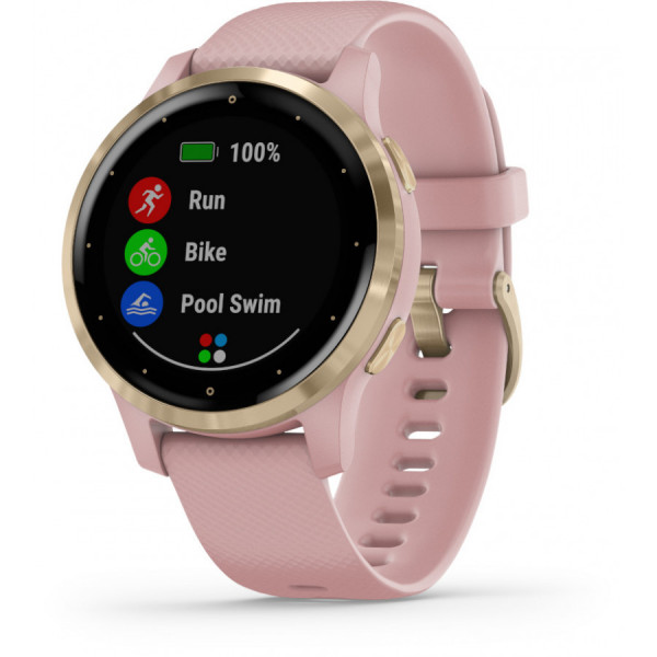 GARMIN Vivoactive 4S Dust Rose and Light Gold GPS-älykello 010-02172-32