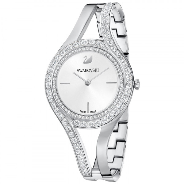 SWAROVSKI Eternal Watch, Metal bracelet, White, Silver tone 5377545