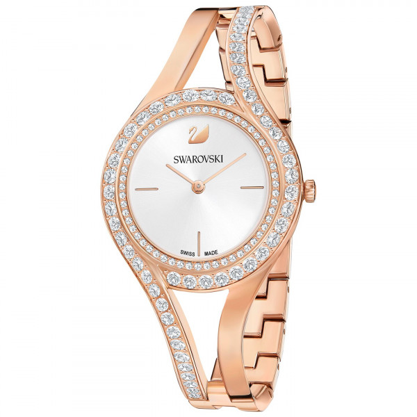 SWAROVSKI Eternal Watch, Metal bracelet, White, Rose gold tone 5377576