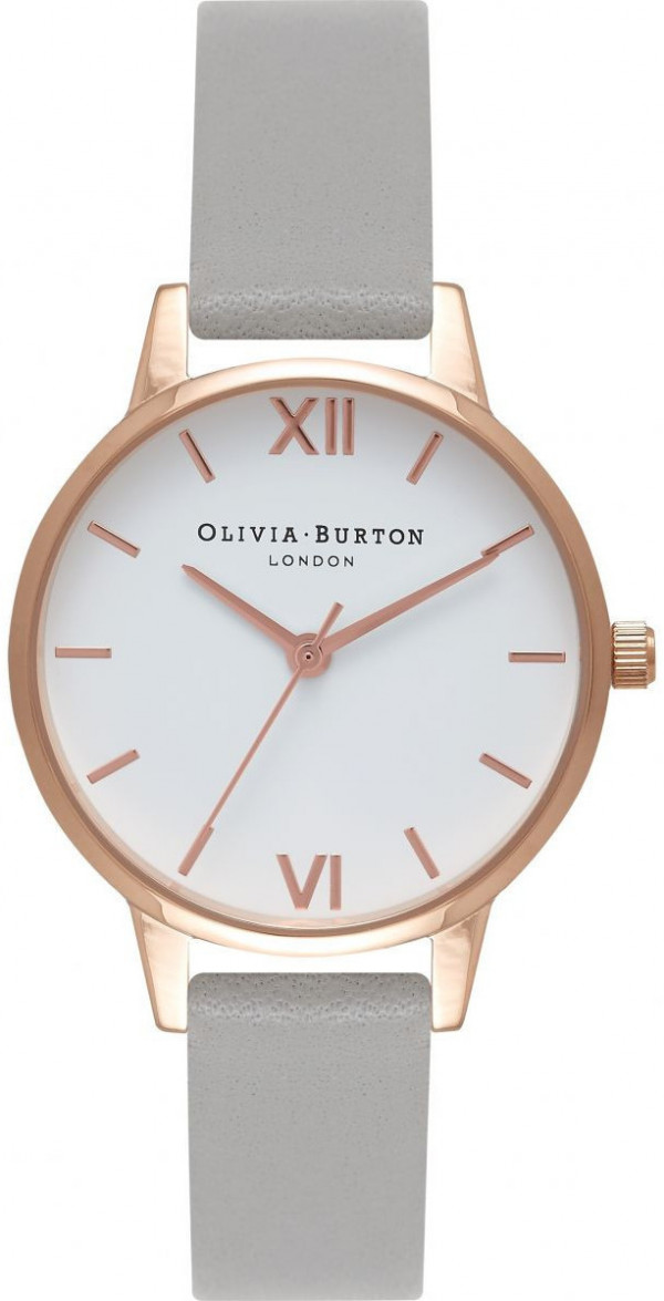 OLIVIA BURTON White Dial Grey & Rose Gold OB16MDW05