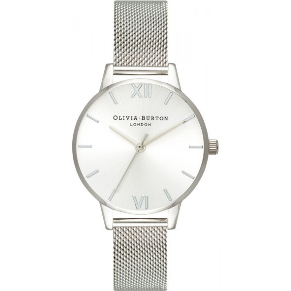 OLIVIA BURTON Sunray Dial Midi Dial Silver Mesh OB16MD86