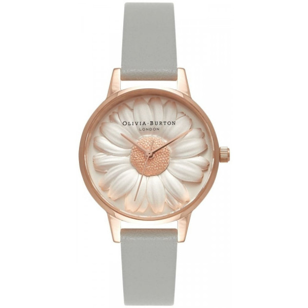 OLIVIA BURTON 3D Daisy Grey & Rose Gold OB15EG50