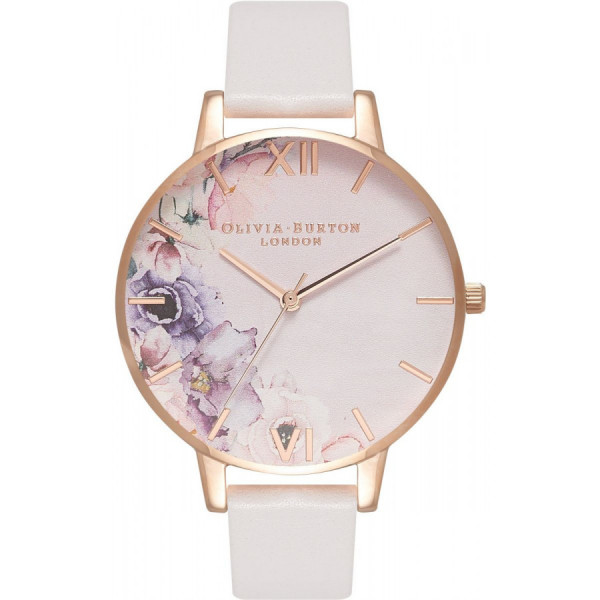 OLIVIA BURTON Watercolour Florals Blush & Rose Gold OB16PP31