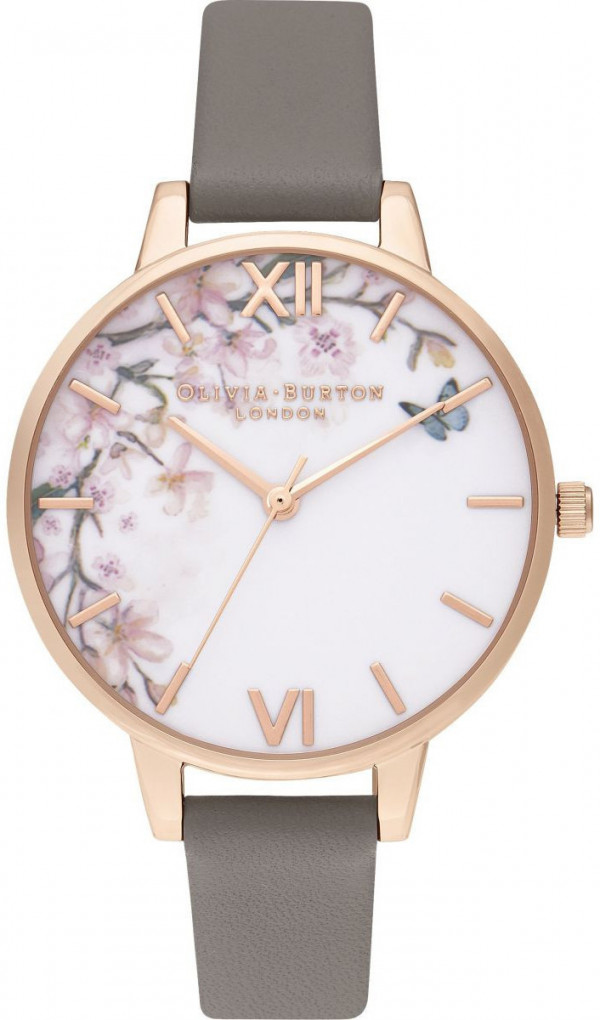 OLIVIA BURTON Pretty Blossom Demi London Grey & Rose Gold OB16EG122