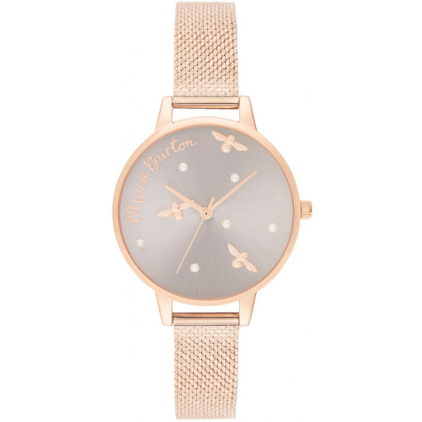 OLIVIA BURTON Pearly Queen Pearl Detail Rose Gold OB16PQ04