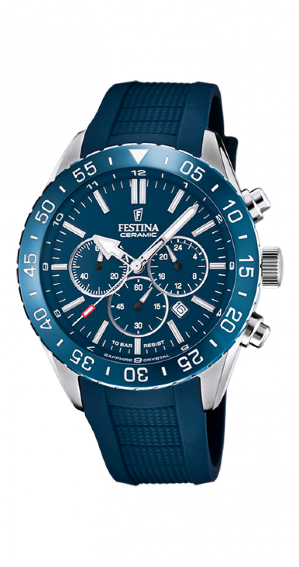 FESTINA Miesten rannekello CHRONO CERAMIMIC GENTS