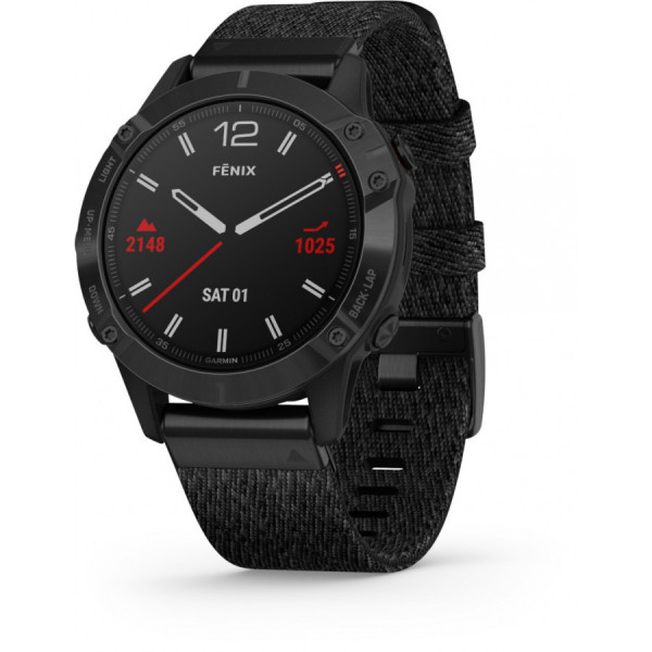 GARMIN Fenix 6 Sapphire Black DLC älykello 010-02158-17