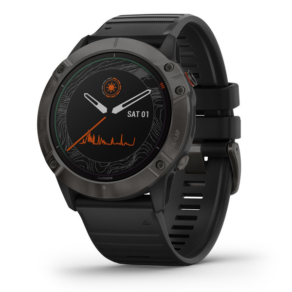 GARMIN Fenix 6X Pro Solar Titanium Carbon Gray DLC älykello 010-02157-21