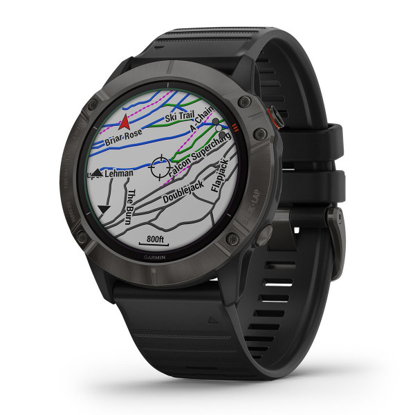 GARMIN Fenix 6X Pro Solar Titanium Carbon Gray DLC älykello 010-02157-21