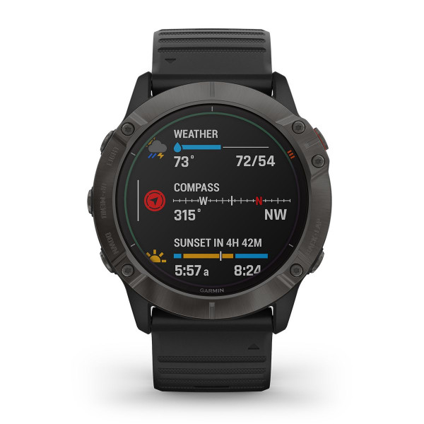 GARMIN Fenix 6X Pro Solar Titanium Carbon Gray DLC älykello 010-02157-21