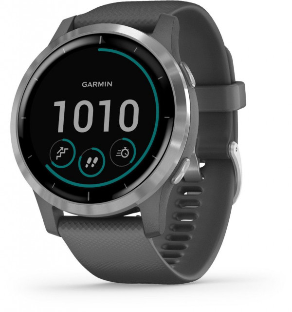 GARMIN Vivoactive 4 Shadow Gray and Silver GPS-älykello 010-02174-02