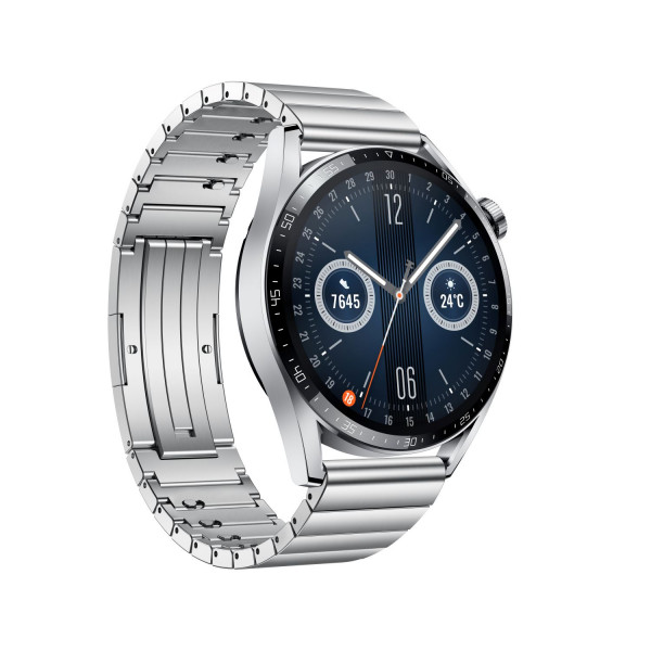 HUAWEI Watch GT3 Silver 46 mm teräsranneke 55026957