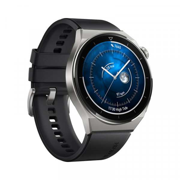 HUAWEI Watch GT3 Pro 46mm musta fluoroelastomeeriranneke 55028468