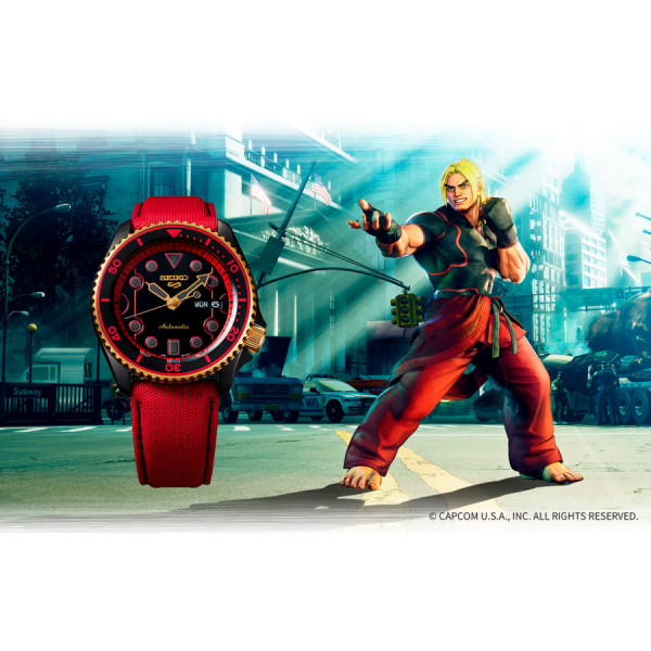 SEIKO 5 Sports X Street Fighter V KEN SRPF20K1
