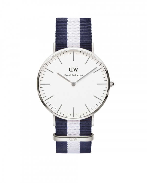 DANIEL WELLINGTON Glasgow Silver miesten kello
