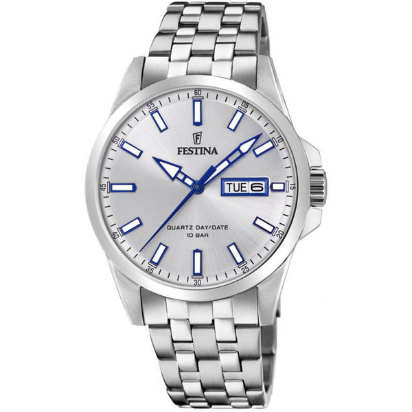 FESTINA Miesten rannekello metalliranne, päivyri