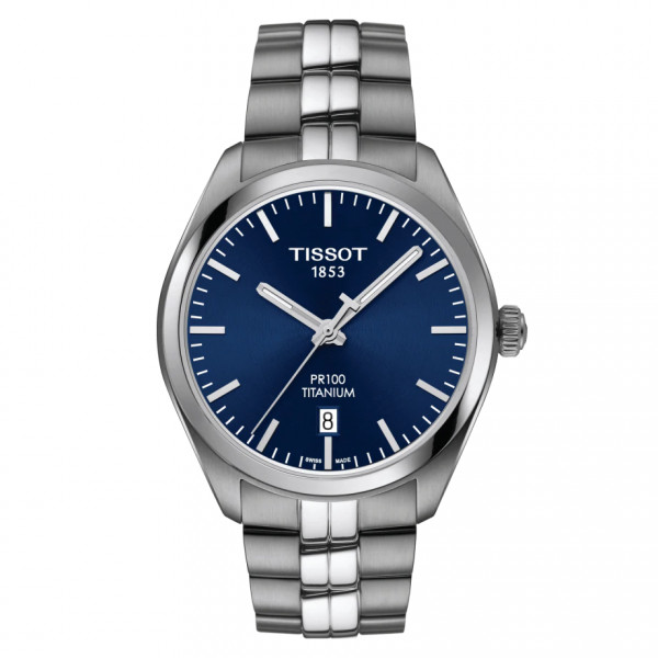 TISSOT PR 100 TITANIUM QUARTZ SININEN