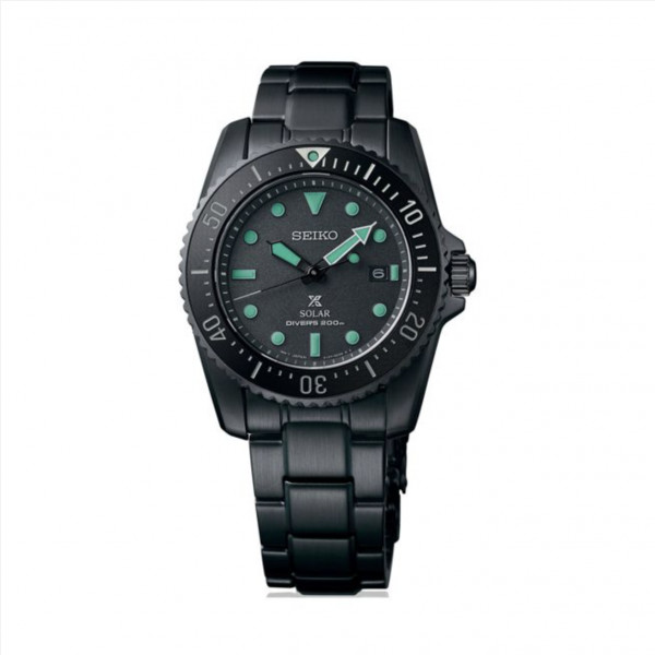 Seiko Prospex The Black Series Night Vision Solar Divers Limited Edition SNE587P1