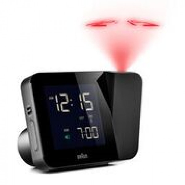 BRAUN herätyskello projektorilla BNC015BK-RC