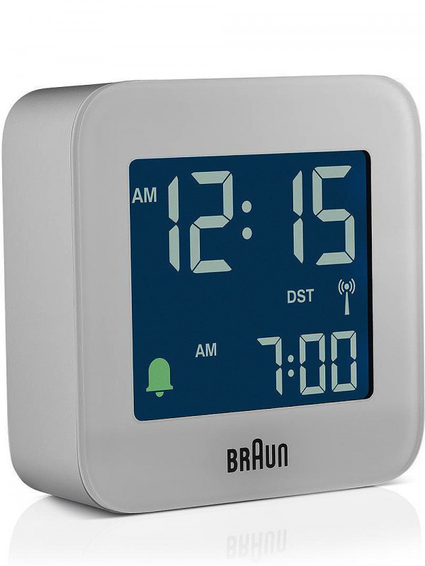 BRAUN digitaalinen herätyskello harmaa BC08G