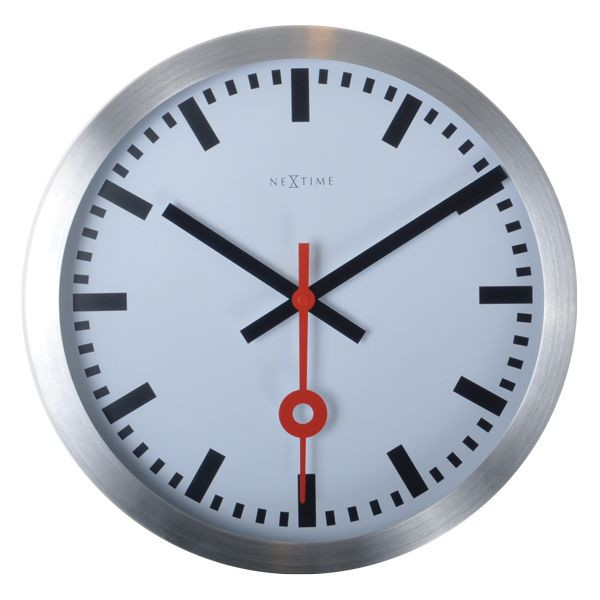Nextime Station Aluminium white 3998ST