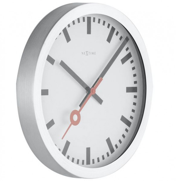 Nextime Station Aluminium white 3998ST