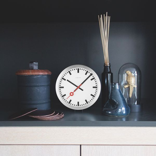 Nextime Station Aluminium white 3998ST