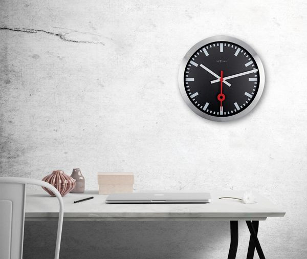 Nextime Station Aluminum black 3999STZW