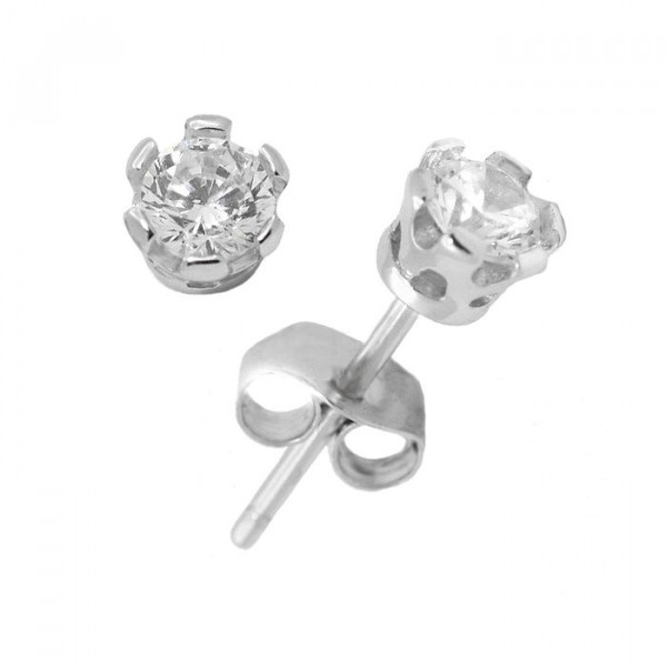 Romanssi Ruusu timanttikorvakorut valkokulta 0,40ct 215-040