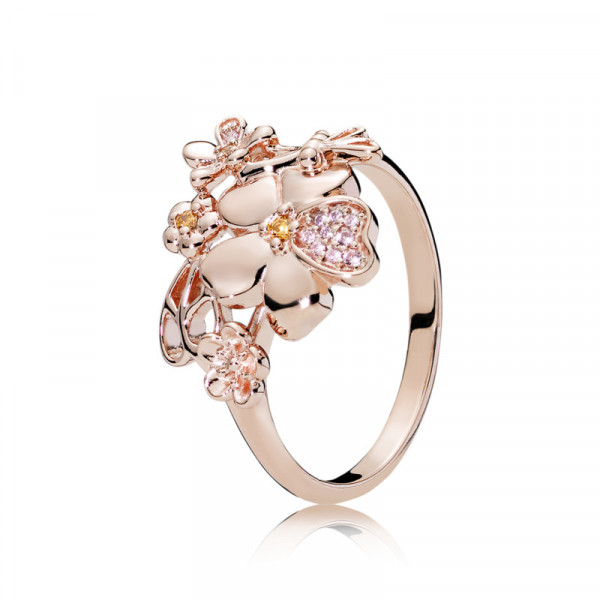 PANDORA ROSE PINK CZ sormus koko 54