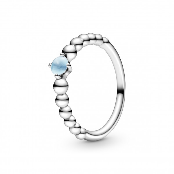 PANDORA Sormus TREATED SKY BLUE TOPAZ 198598C07 koko50