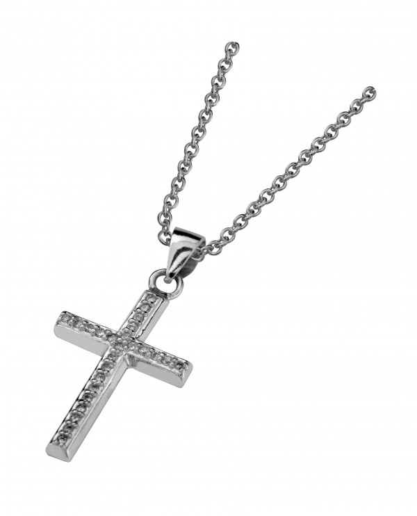 Hopearisti ketjulla 42/45cm