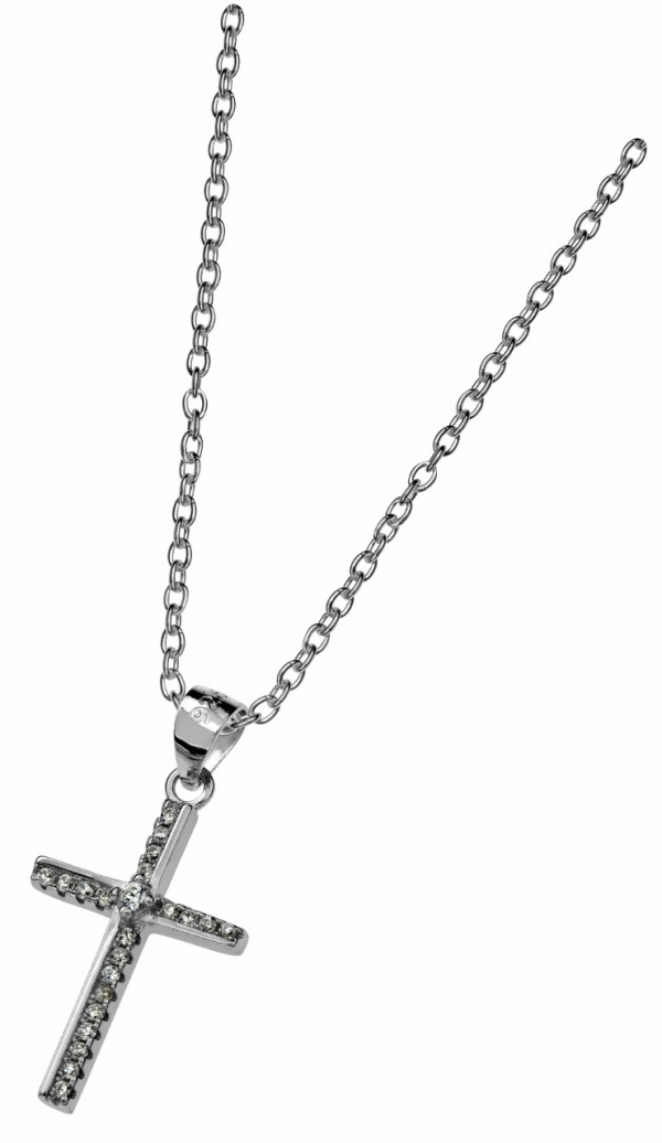 Hopearisti ketjulla 42/45cm