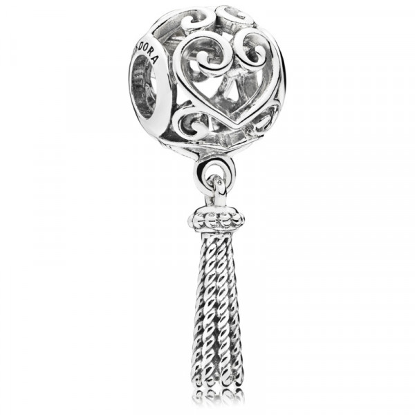 PANDORA Enchanted Heart Tassel Hela