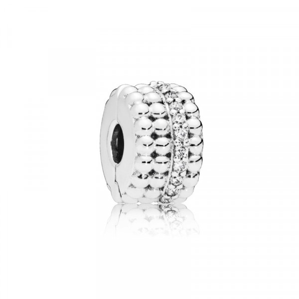 PANDORA Beaded Brilliance Clip Charm 797520CZ