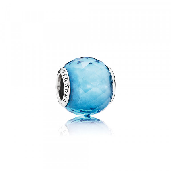 PANDORA FACETED SKY BLUE CRYSTAL
