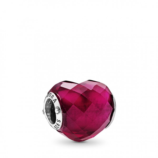 PANDORA CHARM HEART FACETED 796563NFR
