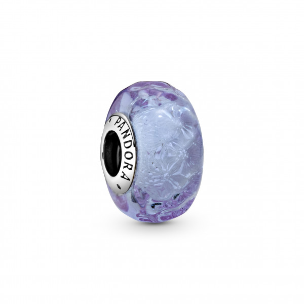 PANDORA WAVY LAVENDER MURANO GLASS