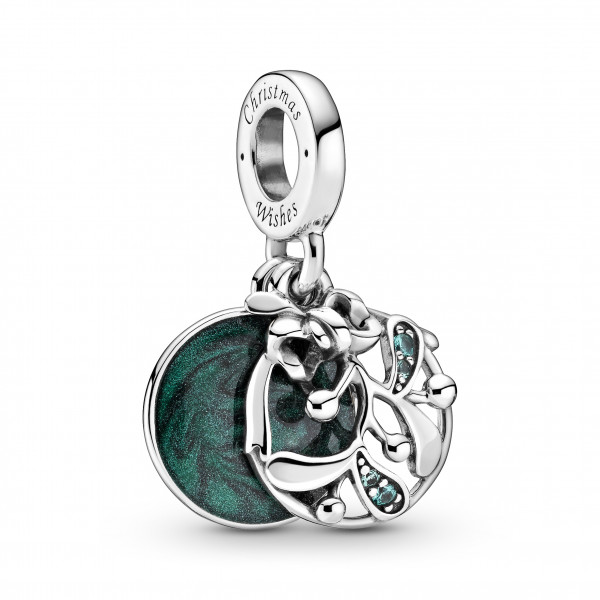 PANDORA Misteltoe Green Cryst, Enamel 799229C01