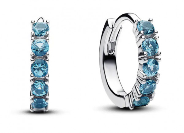 Pandora Timeless hopeakorvakorut siniset 293849C01