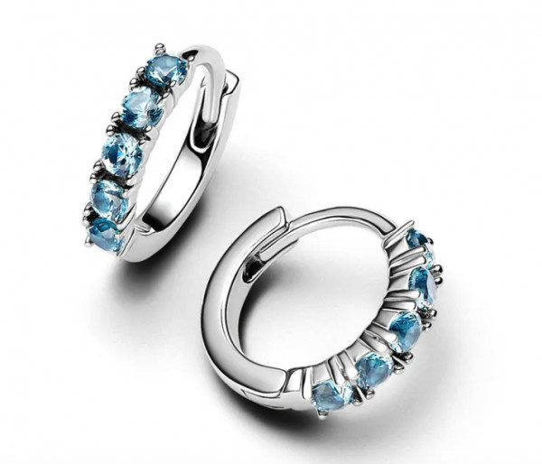 Pandora Timeless hopeakorvakorut siniset 293849C01