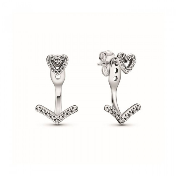 Pandora korvakorut SPARKLING WISHBONE 299280C01